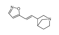 5-[2-(1-azabicyclo[2.2.1]heptan-3-yl)ethenyl]-1,2-oxazole结构式