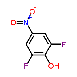 2,6-二氟-4-硝基-苯酚结构式