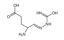 (4S)-4-amino-5-(carbamoylhydrazinylidene)pentanoic acid结构式