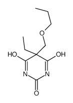 5-Ethyl-5-(propoxymethyl)barbituric acid结构式