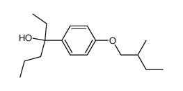 3-[4-(2-Methyl-butoxy)-phenyl]-hexan-3-ol结构式