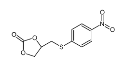 (4R)-4-[(4-nitrophenyl)sulfanylmethyl]-1,3-dioxolan-2-one结构式