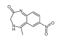 5-methyl-7-nitro-3,4-dihydro-1,4-benzodiazepin-2-one Structure