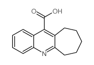 7,8,9,10-四氢-6H-环七[b]喹啉-11-羧酸结构式