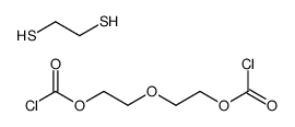 2-(2-carbonochloridoyloxyethoxy)ethyl carbonochloridate,ethane-1,2-dithiol Structure