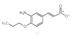 Benzenamine,5-(2-nitroethenyl)-2-propoxy-, hydrochloride (1:1) structure