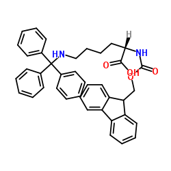 Fmoc-Lys(Trt)-OH structure