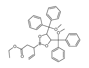 ethyl 3-[4,5-bis[methoxy(diphenyl)methyl]-1,3,2-dioxaborolan-2-yl]pent-4-enoate结构式