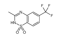 3-METHYL-6-(TRIFLUOROMETHYL)-2H-BENZO[E][1,2,4]THIADIAZINE 1,1-DIOXIDE structure