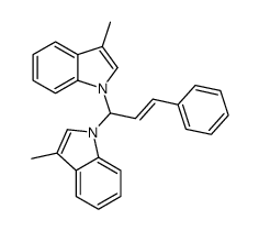 1,1'-(3-Phenyl-2-propenylidene)bis(3-methyl-1H-indole) Structure