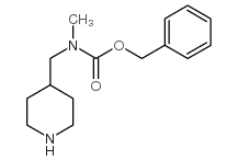 BENZYL METHYL(PIPERIDIN-4-YLMETHYL)-CARBAMATE structure