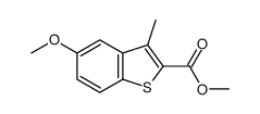 methyl 5-methoxy-3-methyl-benzothiophene-2-carboxylate结构式