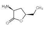 2(3H)-Furanone,3-amino-5-ethyldihydro-,(3S,5R)-(9CI) structure