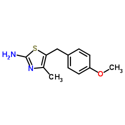 5-(4-Methoxybenzyl)-4-methyl-1,3-thiazol-2-amine Structure