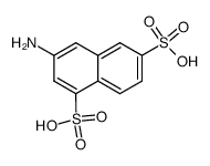 6-amino-1,4-naphthalene disulfonic acid Structure