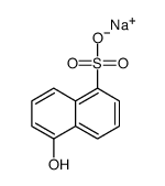 5-Hydroxy-1-naphthalenesulfonic acid sodium salt Structure