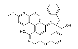 [2,3'-Bipyridine]-3-carboxamide, 6-[[(1S)-1-(hydroxyMethyl)-2-phenylethyl]amino]-2',6'-dimethoxy-N-(2-phenoxyethyl)- Structure