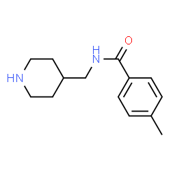 4-methyl-N-(piperidin-4-ylmethyl)benzamide structure