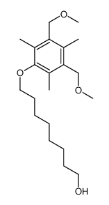 8-[3,5-bis(methoxymethyl)-2,4,6-trimethylphenoxy]octan-1-ol结构式