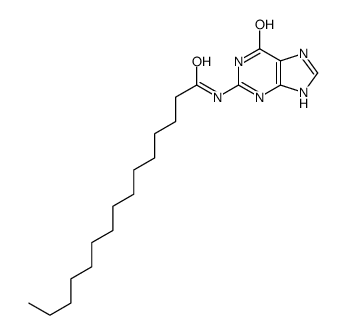 N-(6-oxo-3,7-dihydropurin-2-yl)pentadecanamide Structure