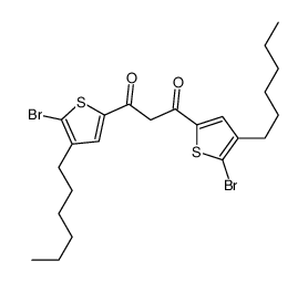 1,3-bis(5-bromo-4-hexylthiophen-2-yl)propane-1,3-dione Structure