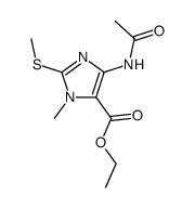 ethyl 4-acetamido-1-methyl-2-(methylthio)-1H-imidazole-5-carboxylate Structure