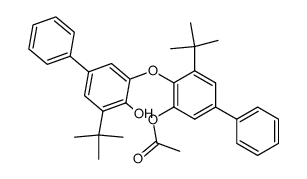 3-(3-acetoxy-5-t-butyl-1,1'-biphenyl-4-oxy)-5-t-butyl-1,1'-biphenyl-4-ol Structure