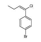 1-bromo-4-(1-chlorobutenyl)benzene structure