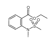 2-(methanesulfonyl-methyl-amino)benzoic acid ethyl ester Structure