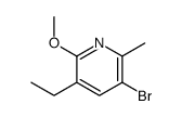 3-Bromo-5-ethyl-6-Methoxy-2-Methylpyridine structure