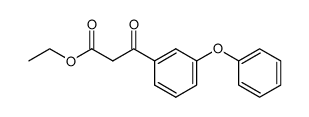 3-Oxo-3-(3-phenoxy-phenyl)-propionic acid ethyl ester结构式