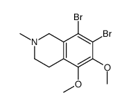 7,8-dibromo-5,6-dimethoxy-2-methyl-3,4-dihydro-1H-isoquinoline Structure