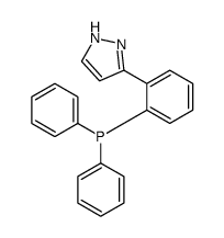 diphenyl-[2-(1H-pyrazol-5-yl)phenyl]phosphane结构式