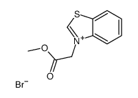 methyl 2-(1,3-benzothiazol-3-ium-3-yl)acetate,bromide结构式