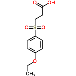 3-[(4-Ethoxyphenyl)sulfonyl]propanoic acid structure