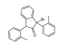 3-bromo-1,3-bis(2-methylphenyl)-1H-inden-2-one Structure