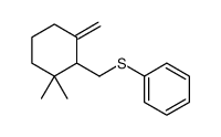 (2,2-dimethyl-6-methylidenecyclohexyl)methylsulfanylbenzene结构式