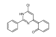 6-(6-chloro-2-phenyl-1H-pyrimidin-4-ylidene)cyclohexa-2,4-dien-1-one Structure