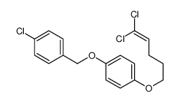 1-chloro-4-[[4-(5,5-dichloropent-4-enoxy)phenoxy]methyl]benzene结构式