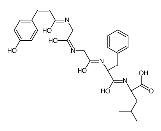 enkephalin-Leu, 4-hydroxycinnamoyl(1)- Structure