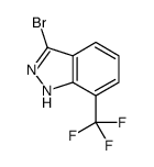 3-bromo-7-(trifluoromethyl)-1H-indazole structure