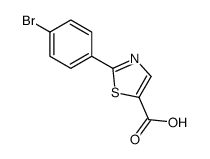 2-(4-bromophenyl)-1,3-thiazole-5-carboxylic acid structure