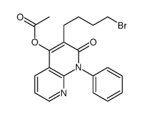 [3-(4-bromobutyl)-2-oxo-1-phenyl-1,8-naphthyridin-4-yl] acetate Structure