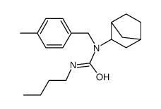 1-(3-bicyclo[2.2.1]heptanyl)-3-butyl-1-[(4-methylphenyl)methyl]urea结构式