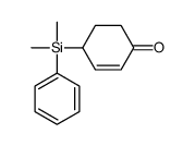 4-[dimethyl(phenyl)silyl]cyclohex-2-en-1-one结构式