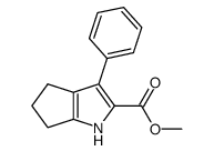 Methyl 1,4,5,6-tetrahydro-3-phenylcyclopentapyrrole-2-carboxylate结构式