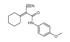 Acetamide, 2-cyano-2-cyclohexylidene-N-(4-methoxyphenyl)结构式