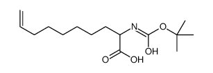 2-[(2-methylpropan-2-yl)oxycarbonylamino]dec-9-enoic acid Structure