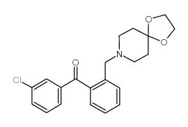 3'-CHLORO-2-[8-(1,4-DIOXA-8-AZASPIRO[4.5]DECYL)METHYL]BENOZPHENONE structure