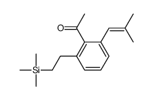 1-[2-(2-methylprop-1-enyl)-6-(2-trimethylsilylethyl)phenyl]ethanone结构式